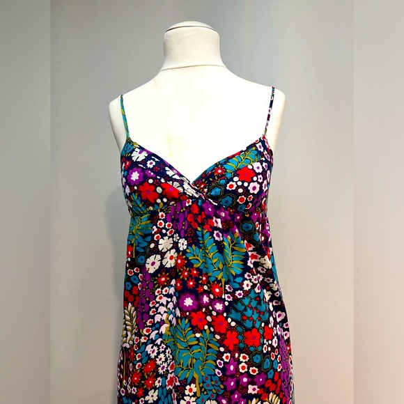 FOEVER 21 FLORAL PRINT MAXI DRESS WITH ADJUSTABLE STRAPS - Picture 1 of 8